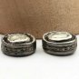 Pave Diamond Coin Shape Beads 925 Silver Polki Diamond Beads Jewelry Findings.