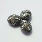 Oval Shaped Pave Diamond Beads 925 Silver Polki Diamond Wholesale Findings Beads