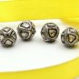 Antique Polki Beads 925 Silver Pave Diamond Jewelry Findings Necklace Beads.