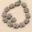 Flat Pave Diamond Beads 925 Silver Handmade Diamond Beads Jewelry Connector N1.