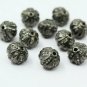 Pave Diamond 8mm Round Beads 925 Silver Diamond Beads Jewelry Making Beads.