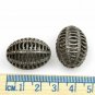 Pave Diamond Oval Beads 925 Silver Diamond Filigree Beads Jewelry Making Beads.