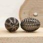 Pave Diamond Oval Beads 925 Silver Diamond Filigree Beads Jewelry Making Beads.