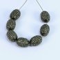 Pave Diamond Oval Beads 925 Silver Diamond Beads For Jewelry Making.