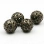 Pave Diamond Round Beads 925 Silver Round Beads For Necklace Making Jewelry Bead