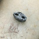 Pave Diamond Beads For Necklace Making 925 Silver Diamond Beads.