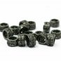 Pave Diamond 7mm Cycle Beads 925 Silver Diamond Round Necklace Beads Making.