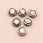 Coin Shaped Beads Diamond Polki Beads 925 Silver Wholesale Jewelry Findings Bead