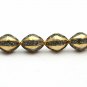 Marquise Shape Two Tone Beads 925 Silver Beads Making Jewelry Pave Diamond Beads