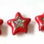 1Pc Enamel Star Beads Pave Diamond New Design Enamel Beads 925 Silver Findings.
