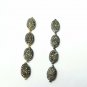 Flat Oval Shape Spacer Beads Pave Diamond 925 Silver Wholesale Jewelry Findings.
