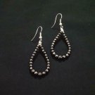 Black Spinel Drop Earring 925 Sterling Silver Fish Hook Earring Fashion Earrings Black Spinel Drop Earring 925 Sterling Silver Fish Hook Earring Fashion Earrings