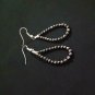 Black Spinel Drop Earring 925 Sterling Silver Fish Hook Earring Fashion Earrings