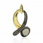Pave Diamond Unique Polki Pendant 925 Silver Fashion Pendant For Birthday's Gift