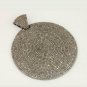 Diamond Disc Pendant 925 Sterling Silver Natural Diamond Round Boho Pendant Gift