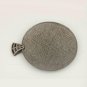 Diamond Disc Pendant 925 Sterling Silver Natural Diamond Round Boho Pendant Gift