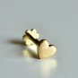 14k Solid Gold Heart Nose Piercing Delicate Tiny Nose Ring Body Piercing Ring.