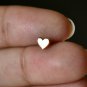 14k Solid Gold Heart Nose Piercing Delicate Tiny Nose Ring Body Piercing Ring.