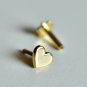 14k Solid Gold Heart Nose Piercing Delicate Tiny Nose Ring Body Piercing Ring.