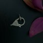 Natural Pave Diamond Lobster Clasp 925 Sterling Silver Additional jewelry.