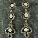Pave Diamond Victorian Earring 925 Silver Polki Diamond Earring Fine Jewelry. Pave Diamond Victorian Earring 925 Silver Polki Diamond Earring Fine Jewelry.
