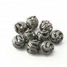 Round Ball Beads 925 Silver Pave Diamond Additional Jewelry Beads Findings.