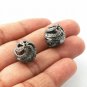 Round Ball Beads 925 Silver Pave Diamond Additional Jewelry Beads Findings.