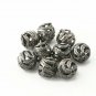 Round Ball Beads 925 Silver Pave Diamond Additional Jewelry Beads Findings.