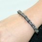 Pave Diamond Link Chain Bracelet 14k Gold&925 Silver Fashion Bracelet Jewelry.
