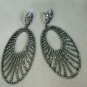Pear Shape Pave Diamond 14k Gold&925 Silver Chandelier Diamond Earring Sale.