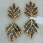 Leaf Dangle Earring Pave Diamond Dangle Earring 14k Gold&925 Silver Diamond Gift