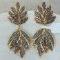 Leaf Dangle Earring Pave Diamond Dangle Earring 14k Gold&925 Silver Diamond Gift