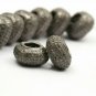 Pave Diamond Beads 925 Silver Diamond Roundels Jewelry Findings Supplies.