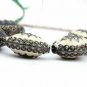 Pave Diamond Marquise Shape Beads 925 Siilver Diamond Jewelry Beads Findings.