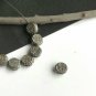 Pave Diamond Flat Round Beads 925 Silver Diamond Beads For Jewelry Making.