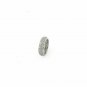 925 Sterling Silver Pave Diamond Spacer Beads Wheel Rondelles Diamond Findings.