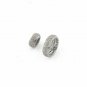 925 Sterling Silver Pave Diamond Spacer Beads Wheel Rondelles Diamond Findings.