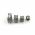 Diamond Spacer Beads 925 Sterling Silver Wheel Rondelles Diamond Findings Supply