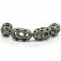 Designer Diamond Filigree Beads 925 Silver Oval Shape Beads Natural Diamond Bead