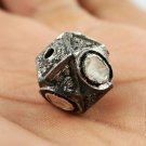 Pave Diamond 13mm Ball Beads 925 Silver Diamond Jewelry Findings Beads.