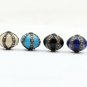 Handmade Silver Finish Enameling Color Diamond Bead 925 Silver Pave Diamond Bead
