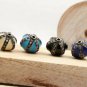 Handmade Silver Finish Enameling Color Diamond Bead 925 Silver Pave Diamond Bead
