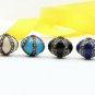 Handmade Silver Finish Enameling Color Diamond Bead 925 Silver Pave Diamond Bead