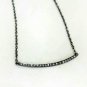 Pave Diamond Bar Pendant 925 Silver Handmade Diamond Minimalist Pendant Gift.