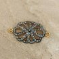 Pave Diamond Bracelet Findings and connector 925 silver jewelry accessories,