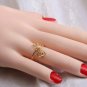 Plain Gold Ring Heart Band Yellow 14k Yellow Solid Real Women Size Ring Band.