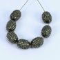 Pave Diamond 7mm Beads Barrel Shape Beads 925 Silver Diamond Jewelry Beads.