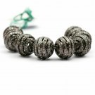 Pave Diamond Round Beads 925 Silver Diamond Ball Beads Jewelry Findings.