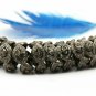 Black Plated Diamond Beads Findings 925 Silver Spacer Wheel Shaped Diamond Beads