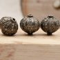 Pave Diamond Roundells Spacer Beads 925 Silver Diamond Beads For Necklace Making